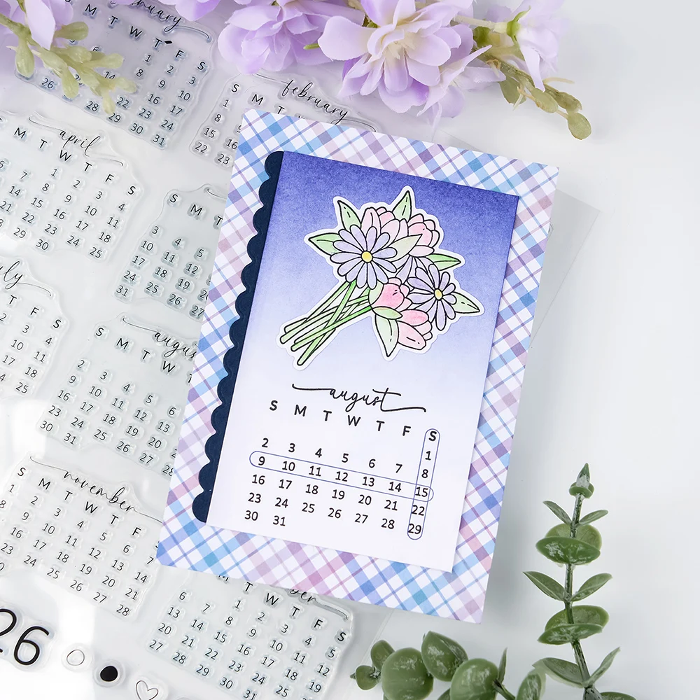 カレンダー日付 2026 クリアスタンプ 時間 曜日 年 時 - Rubber Date Stamp のレビューと価格