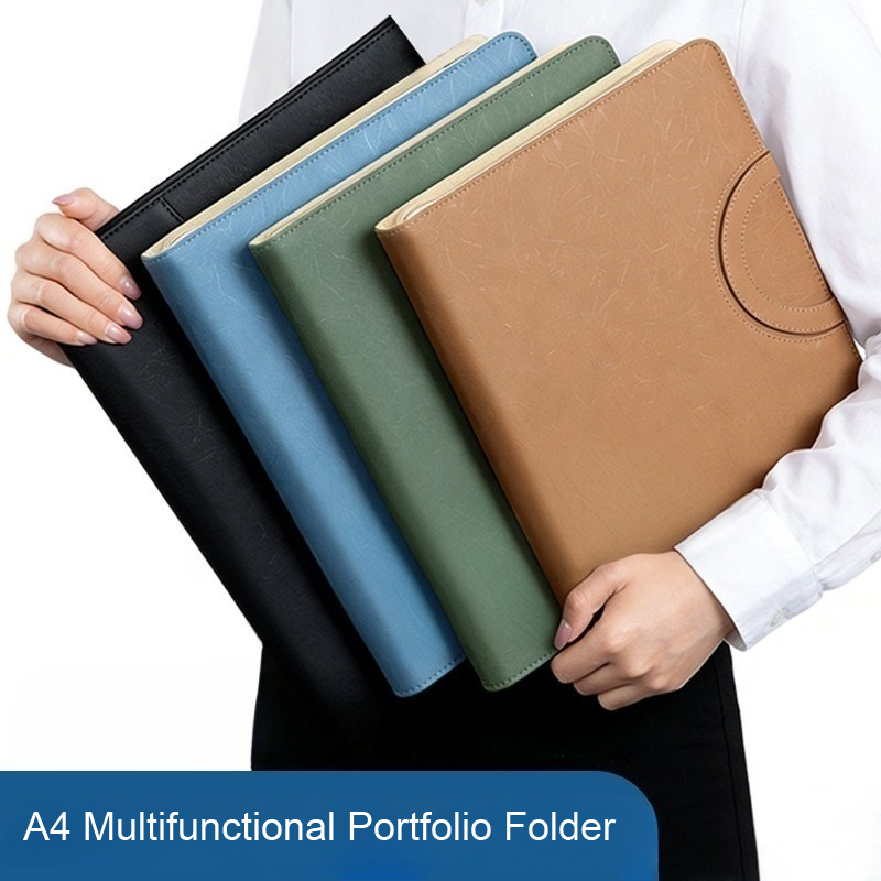 多機能 A4 PU レザービジネスポートフォリオフォルダーリ - Binder A4 Lever のレビューと価格