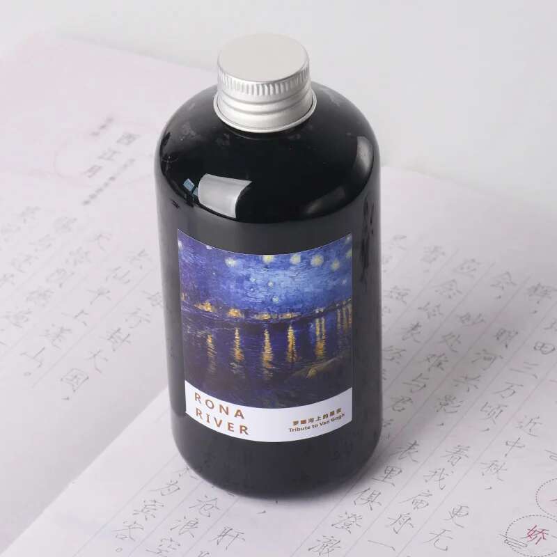 Oramile-カーボンカラーのインクペン,大きなボトル,万 - Fountain Pen Bottled Ink のレビューと価格