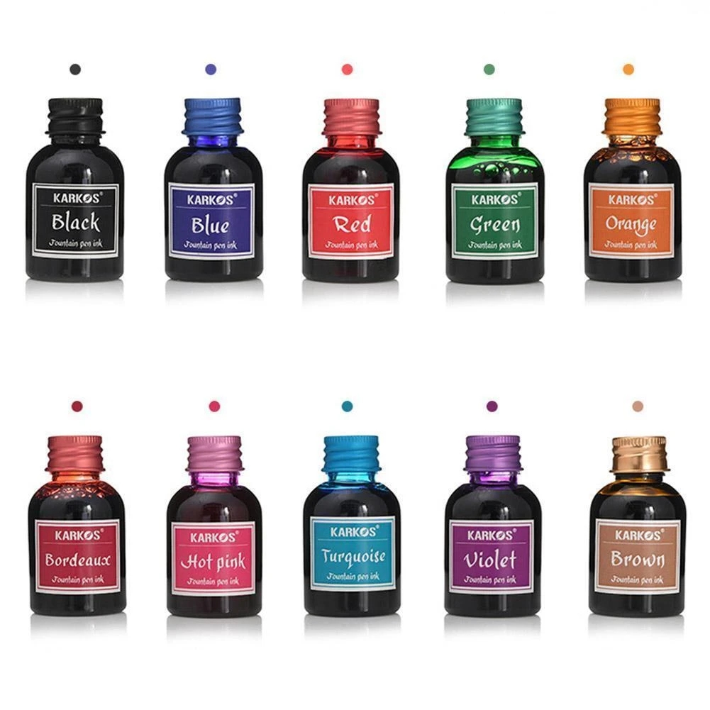 万年筆インクボトル 30 ml / インクサックセット、水溶 - Fountain Pen Bottled Ink のレビューと価格
