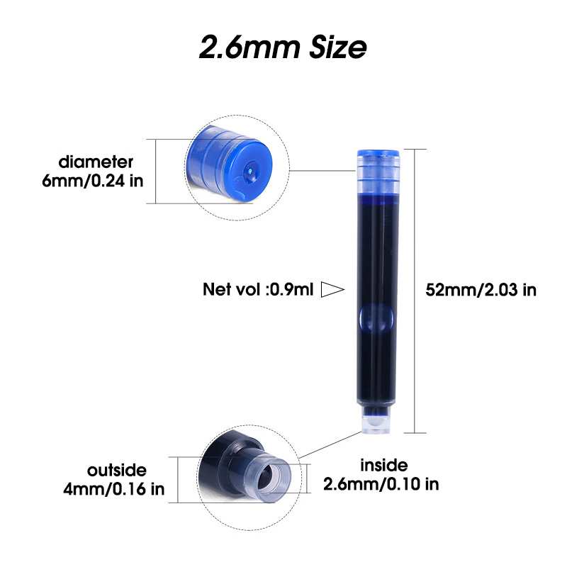 50 個万年筆インクカートリッジリフィルボトル 4 色使い捨 - Fountain Pen Bottled Ink のレビューと価格