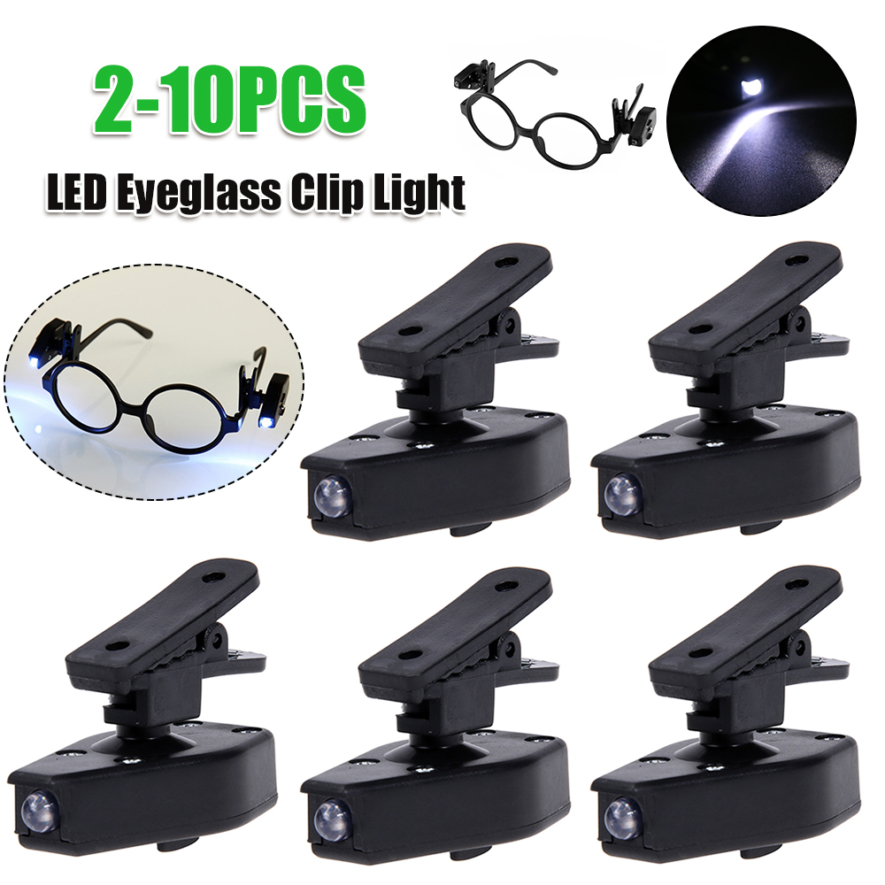 調節可能なミニ読書灯ランプ LED ガラスユニバーサル眼鏡ク - Book Weight Glass のレビューと価格