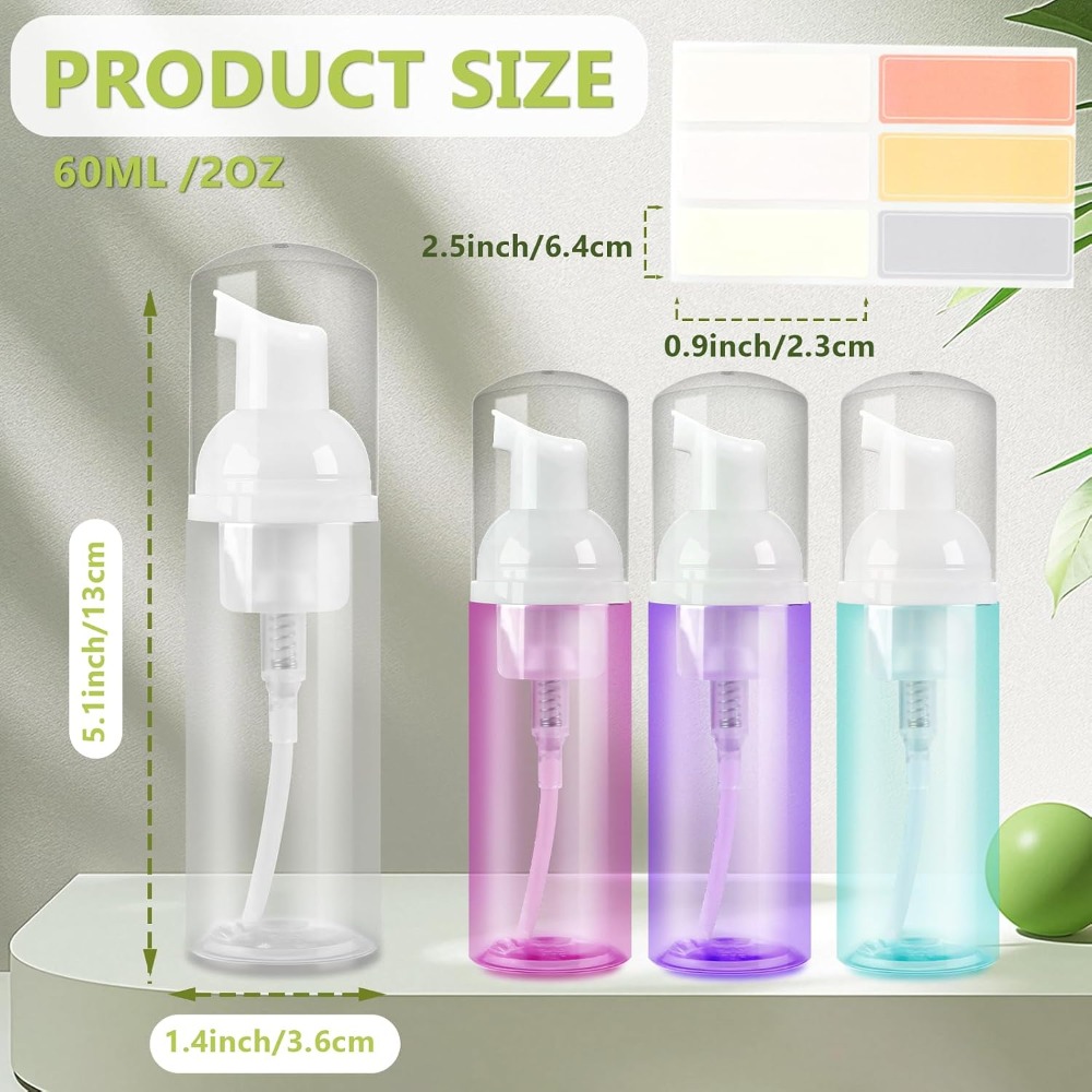 4個セット フォームポンプボトル 60ml 2oz ミニ空ボ - Gel Refill Pack のレビューと価格