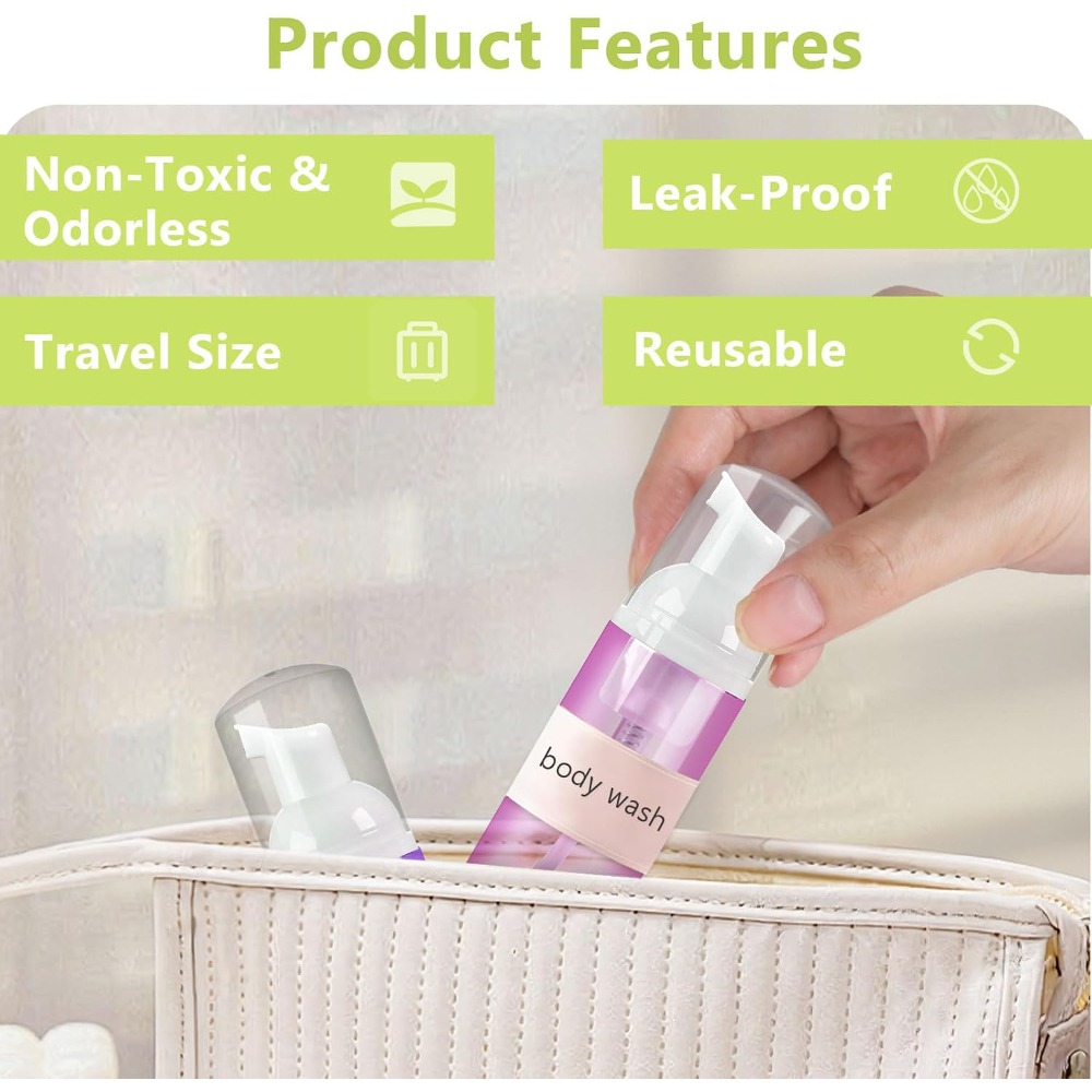 4個セット フォームポンプボトル 60ml 2oz ミニ空ボ - Gel Refill Pack のレビューと価格