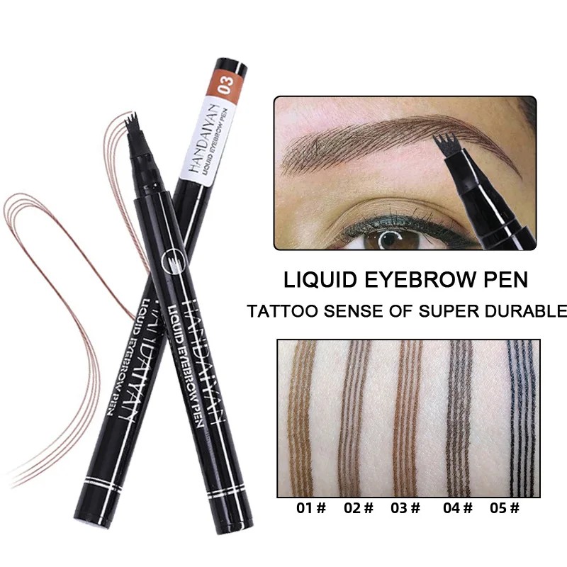 4D マイクロブレーディング眉毛ペン 4 フォークチップ付き - Correction Pen Fine のレビューと価格