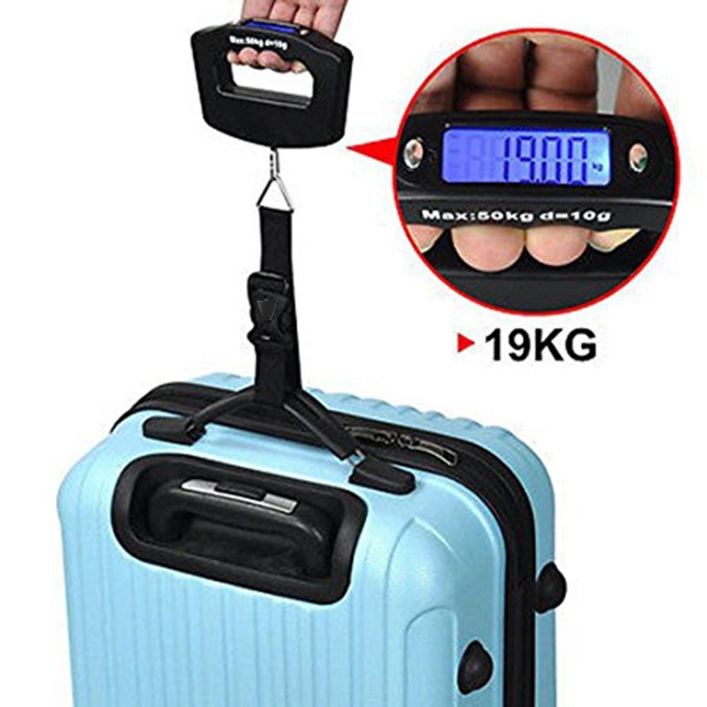 ポータブル LCD デジタル吊りスケール荷物スーツケース手荷 - Tape Dispenser Weighted のレビューと価格