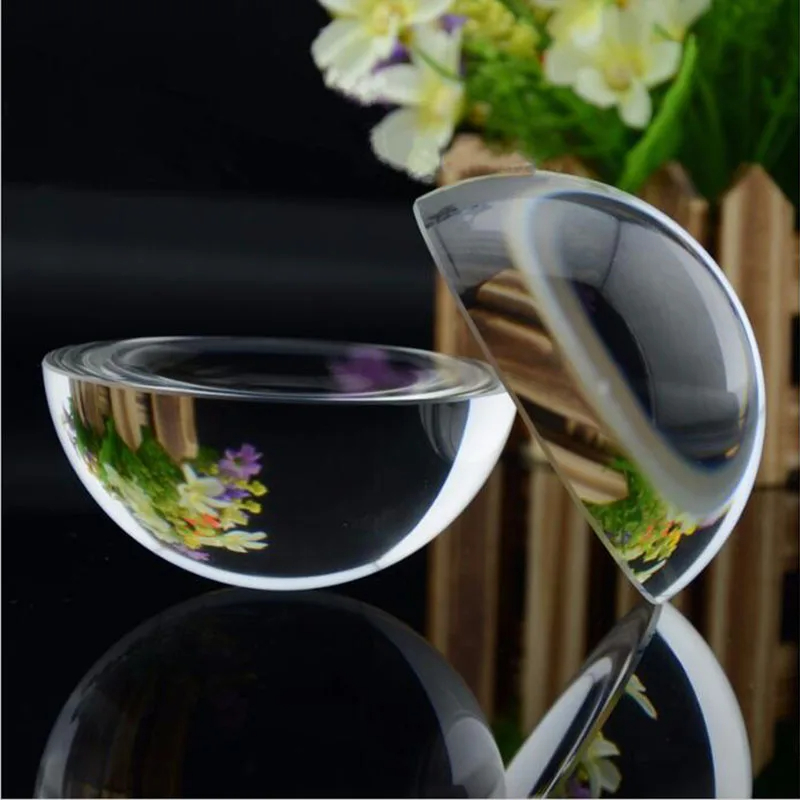 クリスタルペーパーウェイトグローブ、半球ガラス、ハーフボール - Paper Weight Crystal のレビューと価格