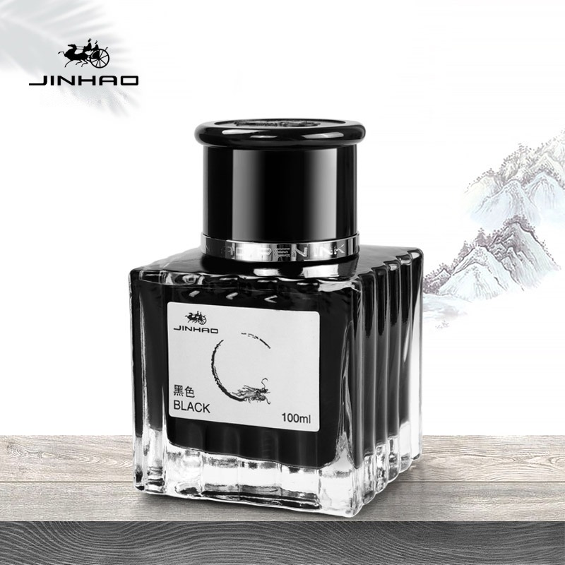 Jinhao-非カーボン万年筆インクカートリッジ、ガラス瓶詰 - Fountain Pen Bottled Ink のレビューと価格