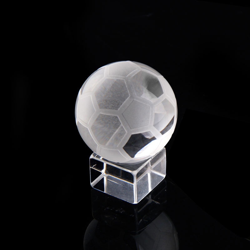 クリスタルボール 文鎮 ガラス サッカー バスケットボール  - Paper Weight Crystal のレビューと価格