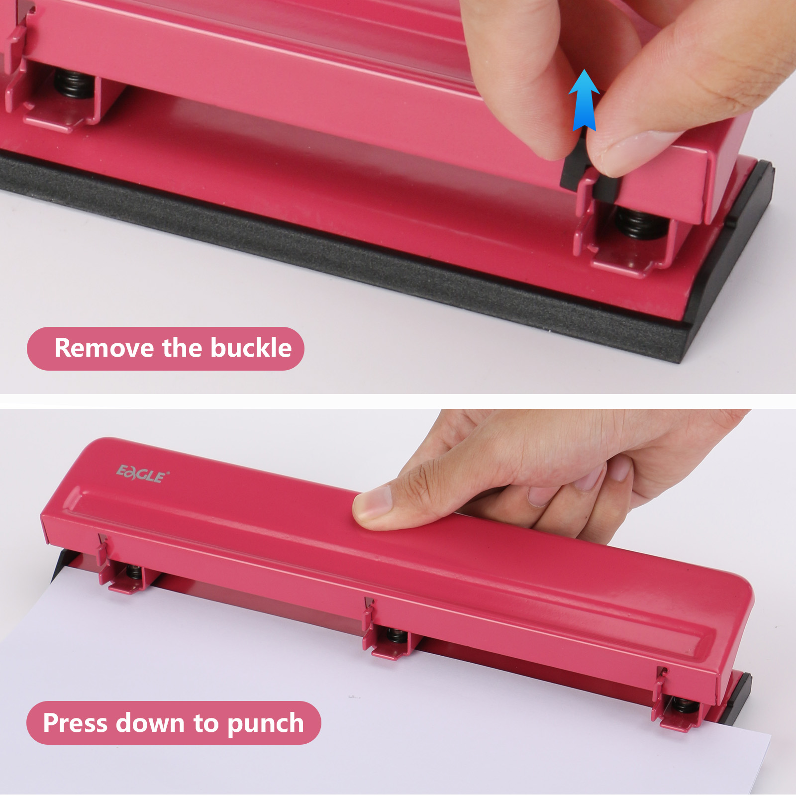 EAGLE 3穴パンチ A4用紙対応、12枚綴じ対応、頑丈な - Binder A4 Lever のレビューと価格