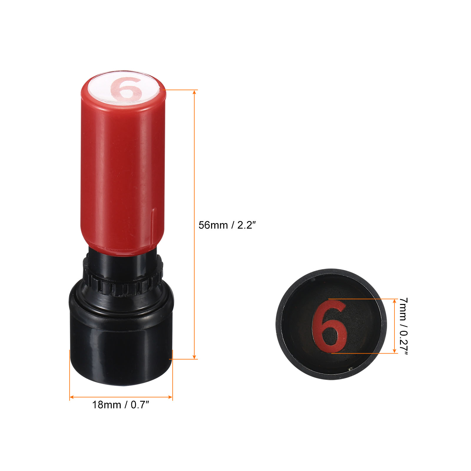 ナンバースタンプ セルフインク式 数字0-9 7mm ナンバ - Rubber Date Stamp のレビューと価格
