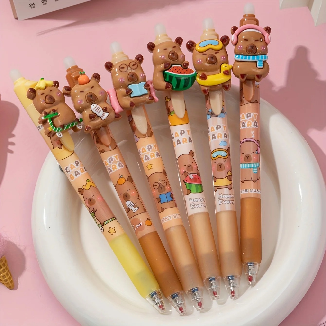かわいいカピバラ消せるペン、0.5mm繰り出し式細字、滑らか - Correction Pen Fine のレビューと価格