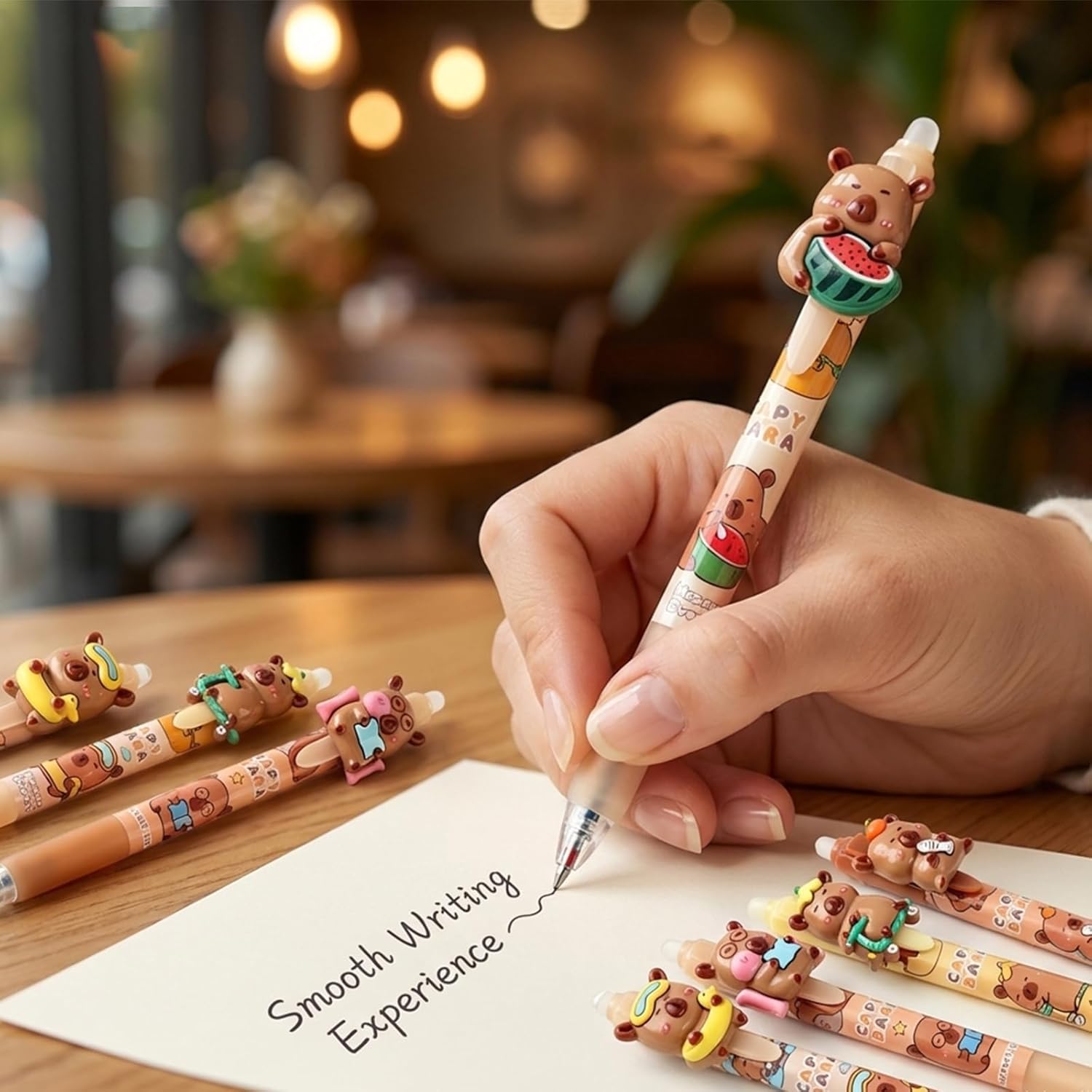 かわいいカピバラ消せるペン、0.5mm繰り出し式細字、滑らか - Correction Pen Fine のレビューと価格