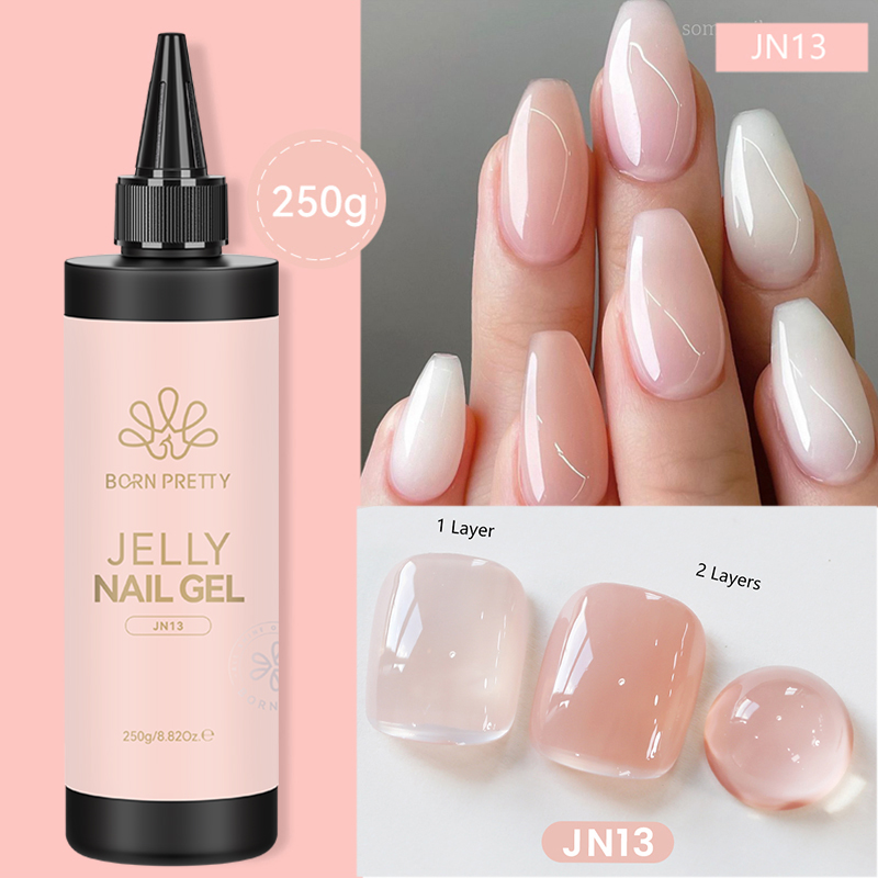 BORN PRETTY 250 グラムゼリー乳白色ピンク半透 - Gel Refill Pack のレビューと価格
