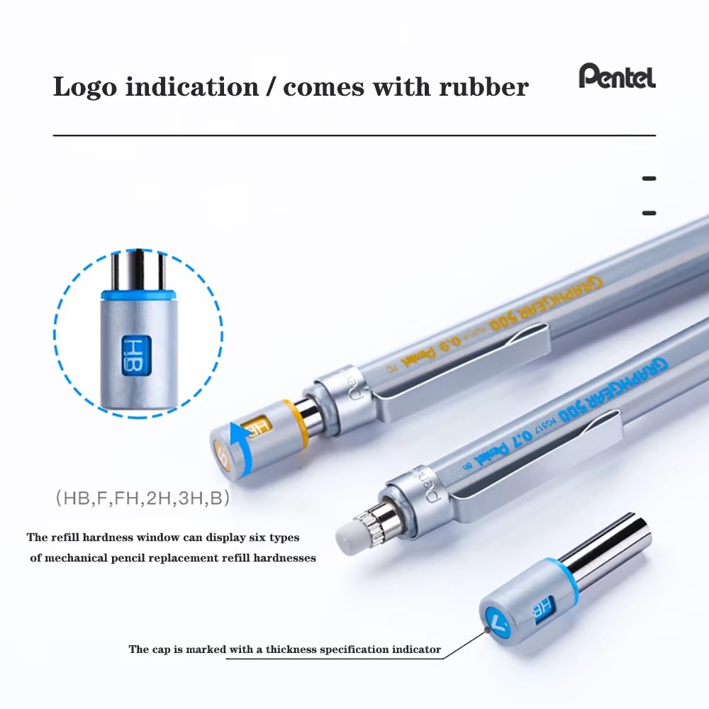1pc ペンテルグラフギア 500 製図用シャープペンシルエ - Mechanical Pencil 0.3 のレビューと価格