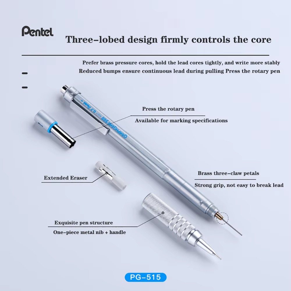 1pc ペンテルグラフギア 500 製図用シャープペンシルエ - Mechanical Pencil 0.3 のレビューと価格
